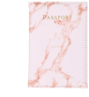 Vintage Marmeren Paspoorthouder Id Cover Vrouwen Mannen Draagbare Bankkaart Paspoort Business Pu Leather Wallet Case 20x14cm 6