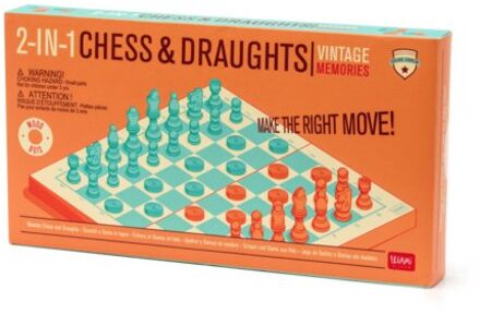 vintage memories - 2-in-1 schaken en dammen