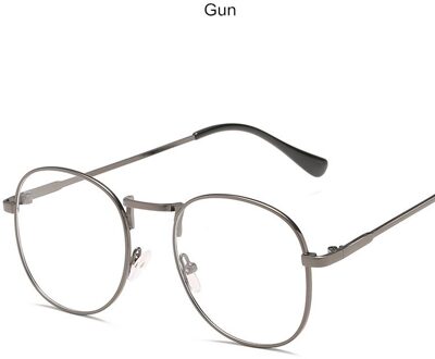 Vintage Metalen Brillen Anti-Blauw Licht Vrouwen Optiek Bijziendheid Bril Klassieke Mode Ronde Frame Bril Computer Mannen geweer