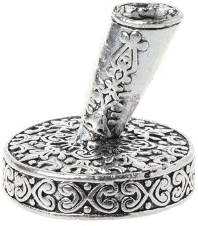 Vintage Metalen Ronde Inbrengen Pen Houder Voor Feather Quill Dip Pennen School Kantoorbenodigdheden Briefpapier Student R91A