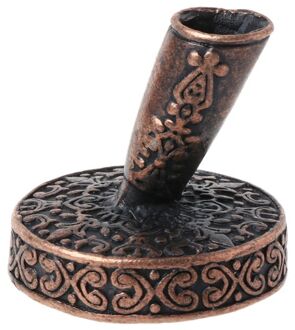 Vintage Metalen Ronde Inbrengen Pen Houder Voor Feather Quill Dip Pennen School Kantoorbenodigdheden Briefpapier Student R91A