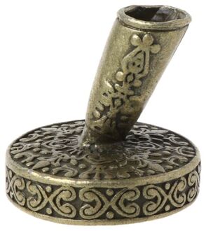 Vintage Metalen Ronde Inbrengen Pen Houder Voor Feather Quill Dip Pennen School Kantoorbenodigdheden Briefpapier Student R91A