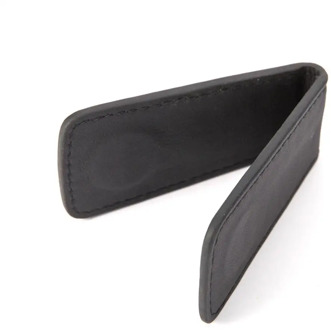 Vintage Mini Magnet Leather Wallet Women Men High Quality Money Clip Unisex Simple Cash Holder