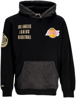 Vintage NBA Team Logo Fleece Hoodie Mitchell & Ness , Black , Heren - Xl,L,M,S