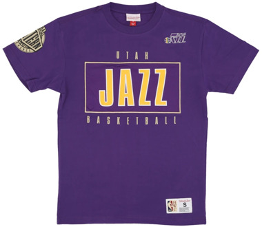 Vintage NBA Team OG 2.0 Logo Tee Mitchell & Ness , Purple , Heren - Xl,L