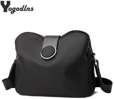 Vintage Nylon Waterproof Shoulder Bag Women Wild Crossbody Bag Simple Messenger Bag Daily Female Handbag Travel Lady Purse Bolso