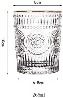 Vintage Phnom Penh Relief Glas Cups Zon Bloem Thuis Koffie Kopjes Melk Sap Cup Drinkglazen Bar Club Bierglas 265/345Ml Phnom penh 265ml