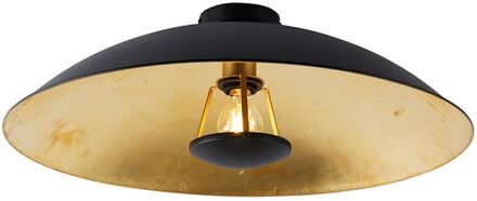 Vintage plafondlamp zwart met goud 60 cm - Emilienne