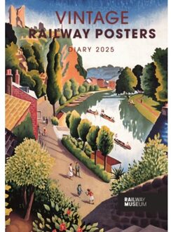 Vintage Railway Posters National Railway Museum A5 Diary 2025 - Calendars, Carousel