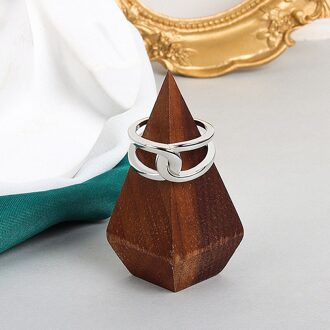 Vintage Ring Punk Gelaagde Kruis Stempel S925 2021Trend Ring Voor Vrouwen Open Manchet Bague Engagement Verstelbare Vinger Ringen Sieraden YJZ083-Y