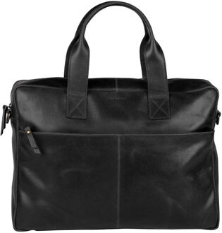 Vintage River Worker Schoudertas Black 797022 Zwart