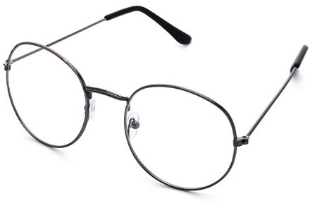 Vintage Ronde Metalen Frame Blauw Licht Blokkeren Persoonlijkheid College Style Clear Lens Bril Oogbescherming Mobiele Telefoon Game 3
