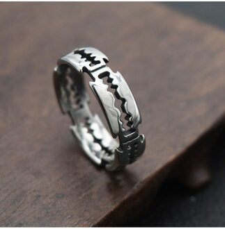 Vintage Rvs Hip Hop Bladed Ring Punk Rock Ring Fabriek Direct Minnaar Paar Ringen Voor Man En Vrouwen 13