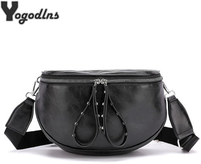 Vintage Small Messenger Bags For Women Semicircle Saddle Poach Shouder Bag Bucket Bags Crossbody Bag Females PU Leather Handbags