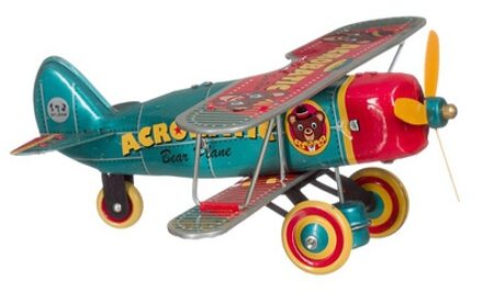 Vintage speelgoed vliegtuig 18 cm