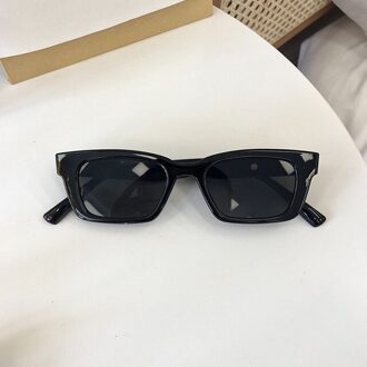 Vintage Sport Stijl Gepolariseerde Zonnebril Rijden Reizen Vierkante Rechthoek Sunglass Shades Voor Vrouwen Wit Zwart Eyewear Uv