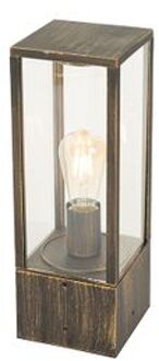 Vintage staande buitenlamp antiek goud 40 cm IP44 - Charlois