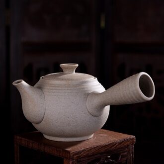 Vintage steengoed theepot Imitatie steen thee set Handgemaakte ketel kung fu theepot Chinese theeceremonie levert theepot 200 ml 03