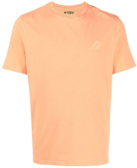 Vintage T-shirt Autry , Orange , Heren - L,M