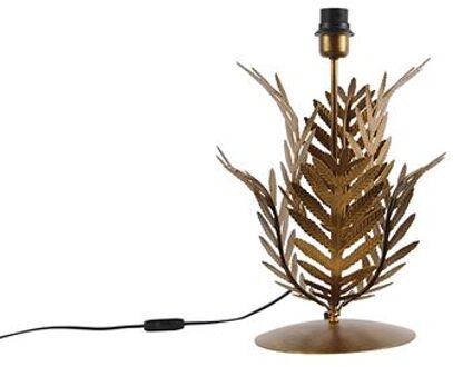 Vintage tafellamp goud 33 cm zonder kap - Botanica