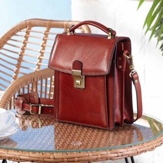 Vintage tas van Italiaans leer