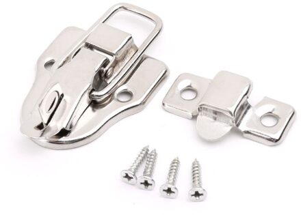 Vintage Toolbox Lock Antieke Metalen Gesp Koffer Case Toggle Lock Hasp Klink Meubels Hardware G32C zilver