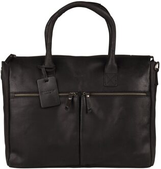 Vintage Valerie Laptop Bag Black 698822 Zwart