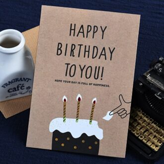 Vintage Verjaardag Kaarten Business Kraft Gelukkige Verjaardag Wenskaarten Bericht Kaarten Party hbd 01