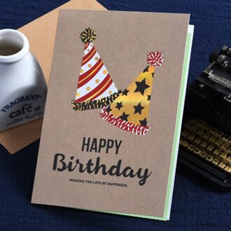 Vintage Verjaardag Kaarten Business Kraft Gelukkige Verjaardag Wenskaarten Bericht Kaarten Party hbd 02