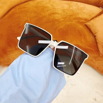 Vintage Vierkante Vissen Zonnebril Vrouwen Mannen Transparante Gradient Zonnebril Grote Frame Vissen Eyewear UV400 Driver Bril