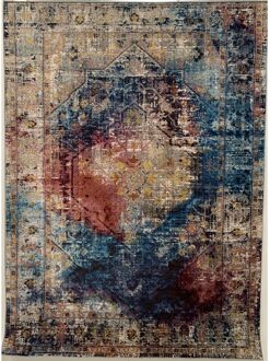 Vintage vloerkleed Heriz 200x290 cm - Multi / Blauw