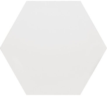 Vintage Wandtegel hexagon 15x17cm 8mm witte scherf Blanco 1416691 Blanco Mat (Wit)