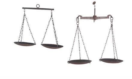 Vintage weegschaal metaal 35x20x3cm  PRIJS IS PER 1 STUK