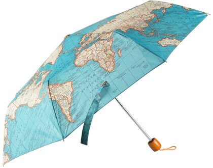 Vintage wereldkaart paraplu
