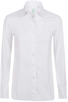 Vintage Wit Slim Fit Overhemd Finamore , White , Heren - 2Xl,L,S,6Xl,4Xl
