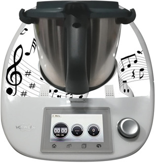 Vinyl BUMPER decorative, side, VALIDO for THERMOMIX TM5 and TM6, kisses, decorate your THERMOMIX