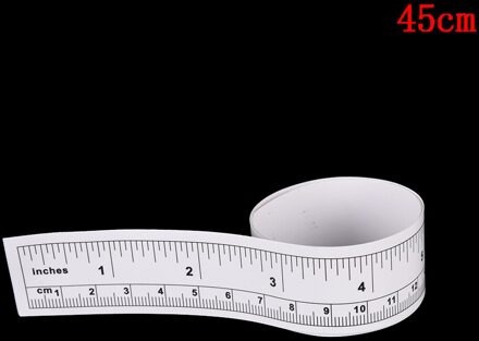 Vinyl Metric Maatregel Zachte Heerser Tape Diy Zelfklevende Meetlint Heerser Sticker Thuis Naaien Tool Accessoires 45/90cm 45cm