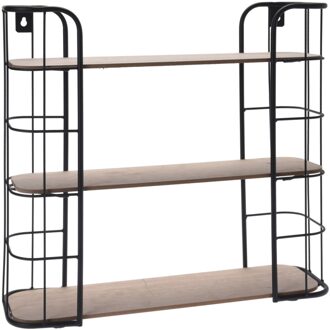 Vinz Lifa Living Wandrek - Bakkersrek - 3 Etages - 50 x 15 x 46 cm