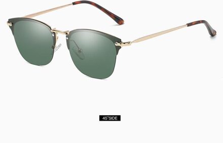 Viodream Retro Kleurrijke Semi-randloze Gepolariseerde Zonnebril Half Alloy Frame Tac Lens Oculos De Sol Polarizado Cool Bril C3