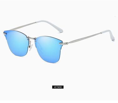 Viodream Retro Kleurrijke Semi-randloze Gepolariseerde Zonnebril Half Alloy Frame Tac Lens Oculos De Sol Polarizado Cool Bril C5