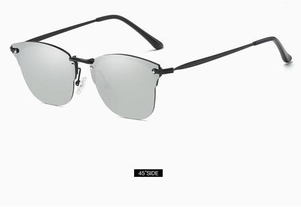 Viodream Retro Kleurrijke Semi-randloze Gepolariseerde Zonnebril Half Alloy Frame Tac Lens Oculos De Sol Polarizado Cool Bril C6