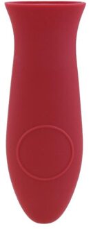 Vip Dikke Siliconen Isolatie Non Slip Panhandle Pot Mitts Cover Pot Pan Handvat Warmte-isolatie Cover Steelpan Houder Rood