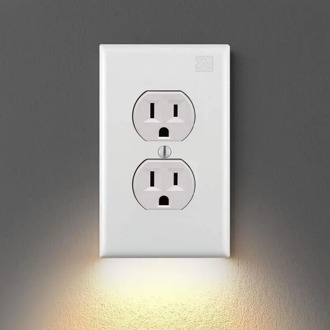 VIP Listing Outlet Wall Plate With LED Night Lights No Batteries or Wires Vinyl Sticker House Decal Bedroom Living-Room Switch