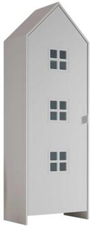 Vipack 25% korting - Leen Bakker - Kledingkast Casami Bruges - 58x37x172 Cm - MDF - Wit