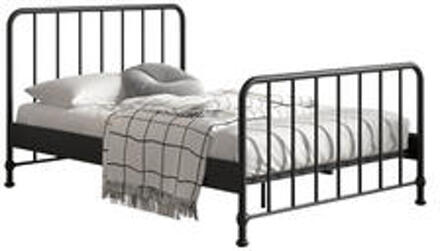 Vipack bed Bronxx - zwart - 140x200 cm - Leen Bakker - 110 x 208 x 146.5