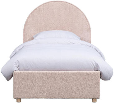 Vipack Bed Moon Met Opbergruimte - 90x200 Cm - Stof - Roze