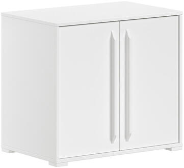 Vipack Commode Sam 2 Deuren - 62x43x68 Cm - MDF - Wit - 67.7x43x61.5 Cm