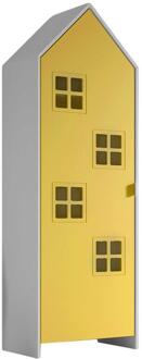 Vipack Leen Bakker - Kledingkast Casami Bruges - 58x37x172 Cm - MDF - Geel