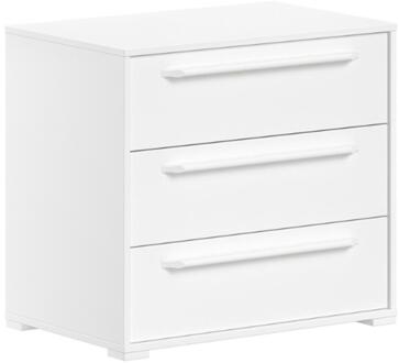 Vipack Leen Bakker - Ladekast Sammie 68x43x61cm - 3 Lades - Spaanplaat - Wit - 67.7x43x61.5 Cm
