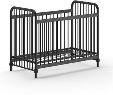 Vipack Leen Bakker - Vipack Babybed Bronxx - 60x120cm - Mat - Metaal - Zwart